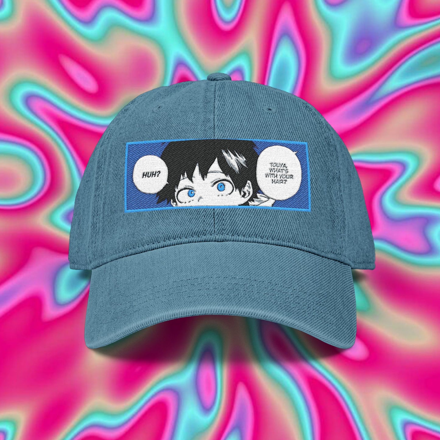 My Hero Academia Dabi Flashback Embroidered Denim Hat