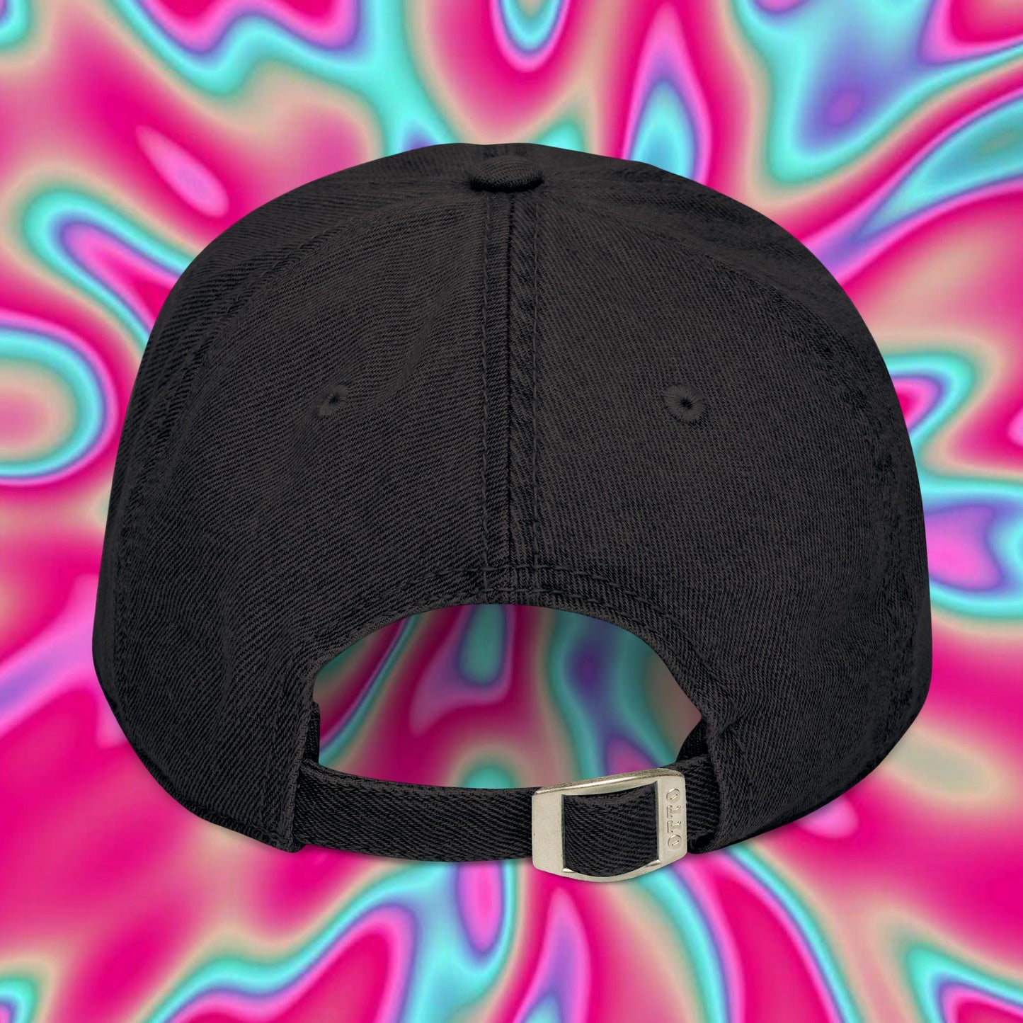 Mars Embroidered Denim Hat — Space Planet Baseball Cap