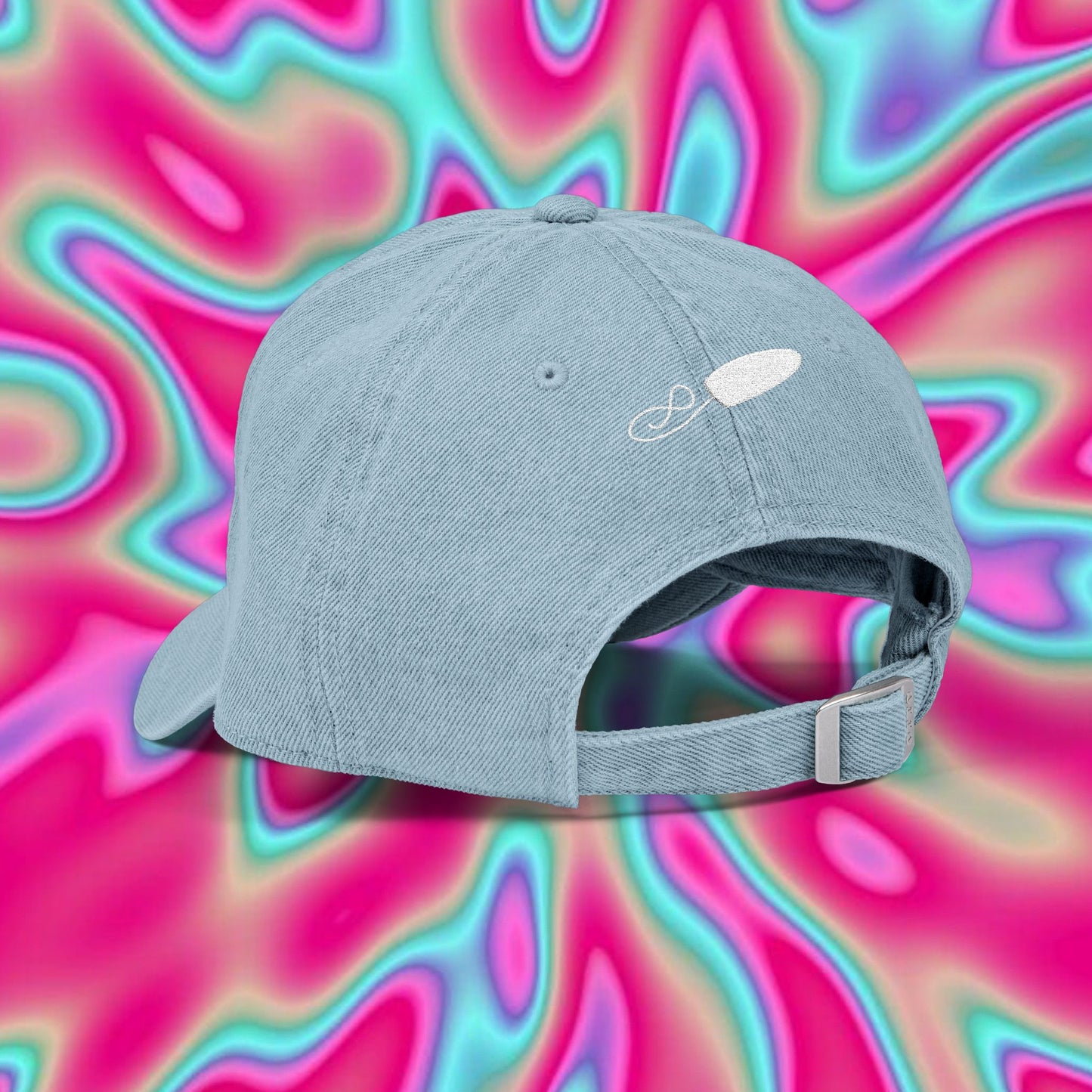 Denim Hat — "Say No to the Pink Tax" Embroidered Cap