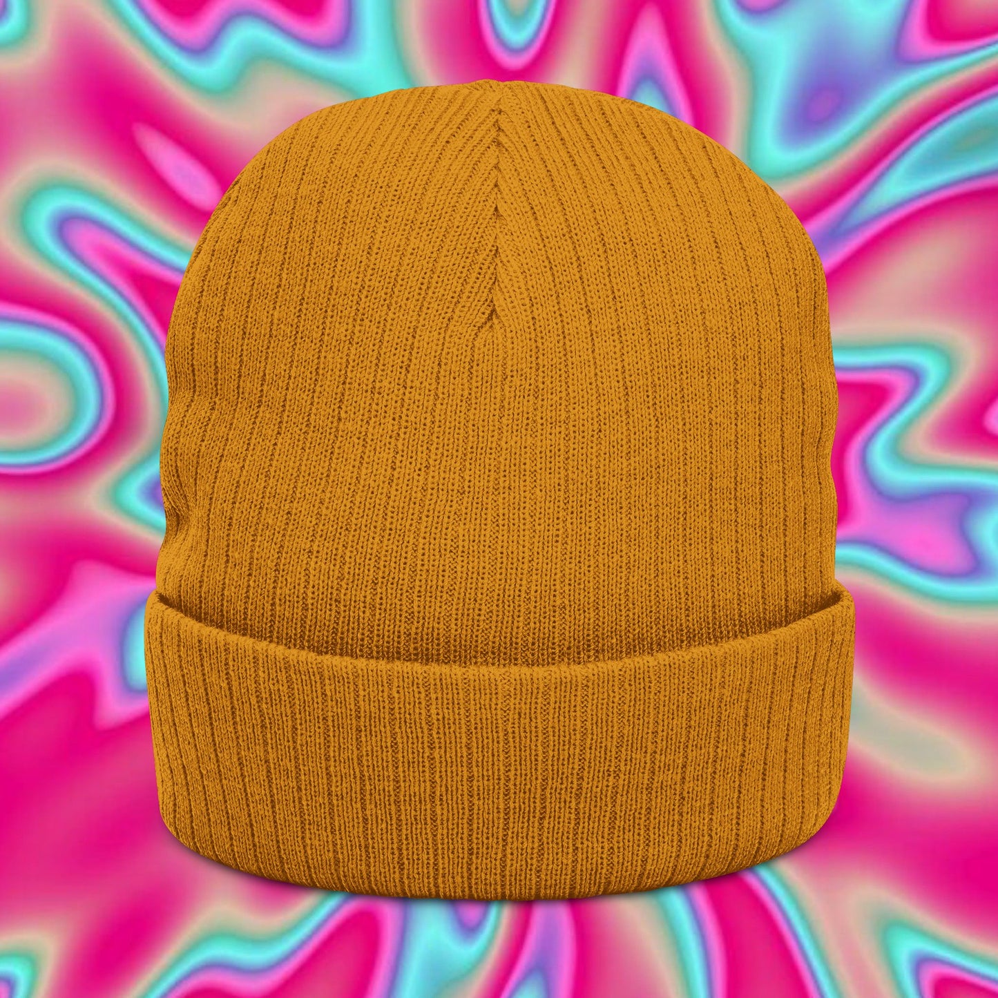 Gamer Embroidered Beanie — Ribbed Knit Cuffed Hat for Gamers