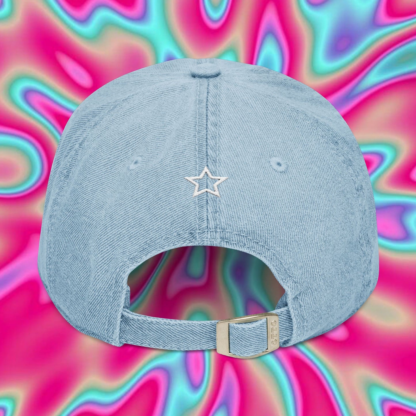 Trans Rights Embroidered Denim Hat — Pride Transgender Support Cap
