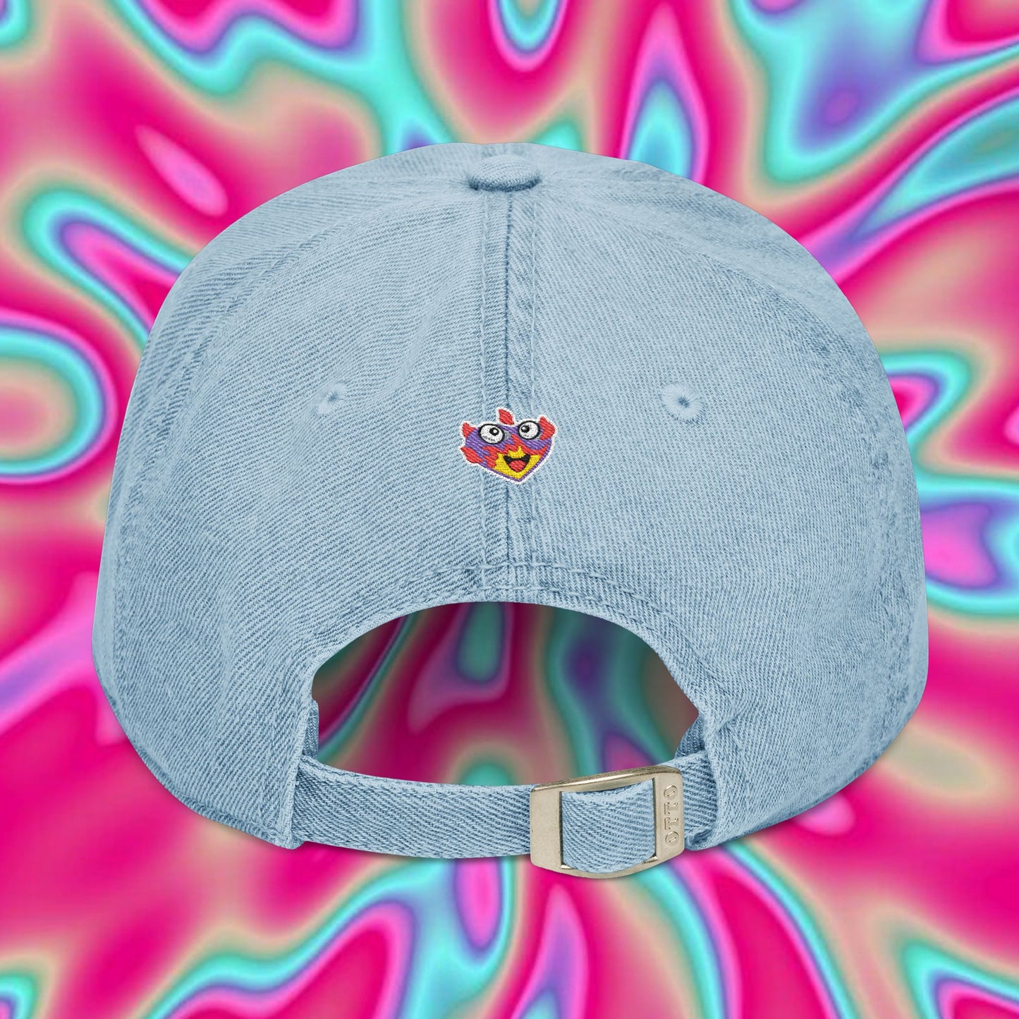 Cowplant Embroidered Denim Hat — Sims 4 Inspired Cap