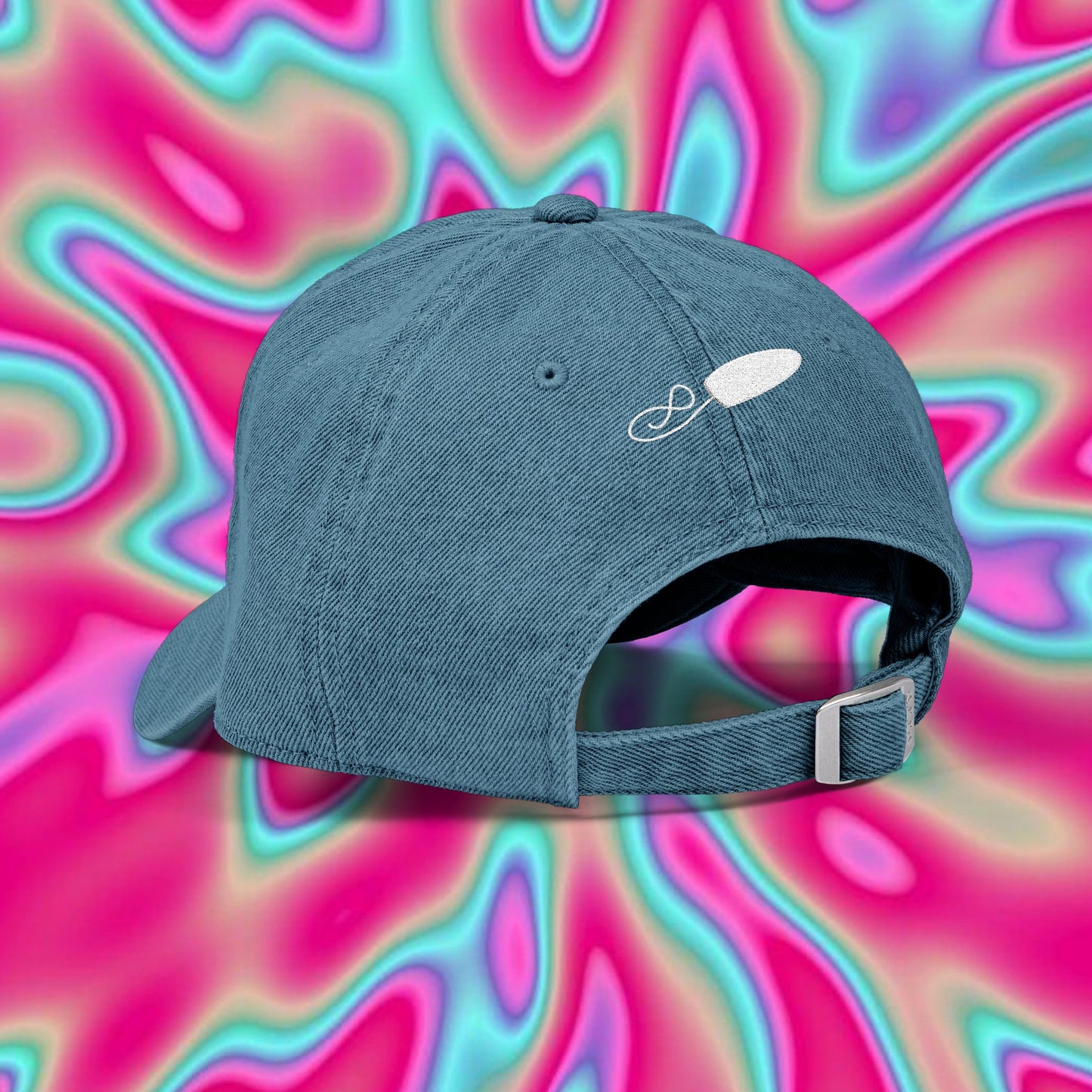 Denim Hat — "Say No to the Pink Tax" Embroidered Cap