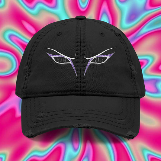 Orochimaru Eyes Embroidered Dad Hat — Naruto Quote Cap