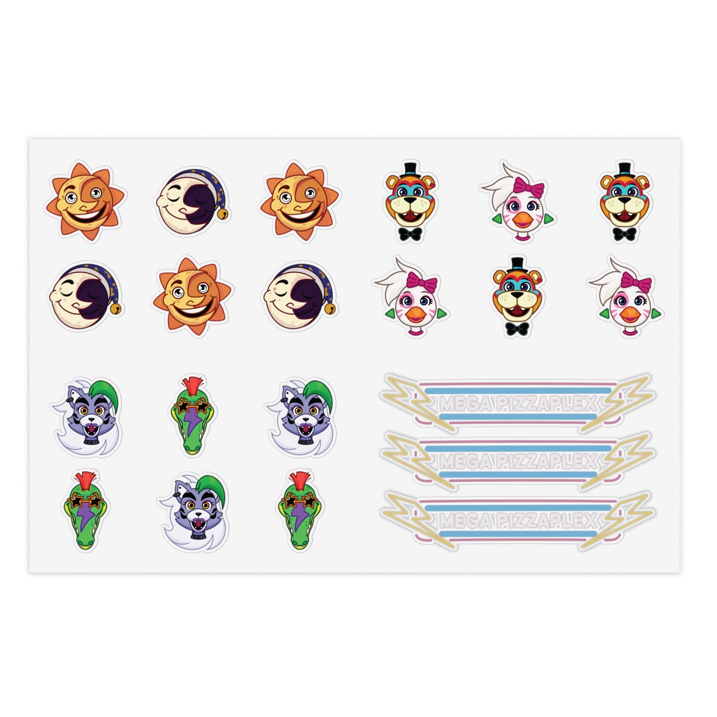 Five Nights at Freddy’s: Security Breach Icon Sticker Sheet Bundle (5-Pack)