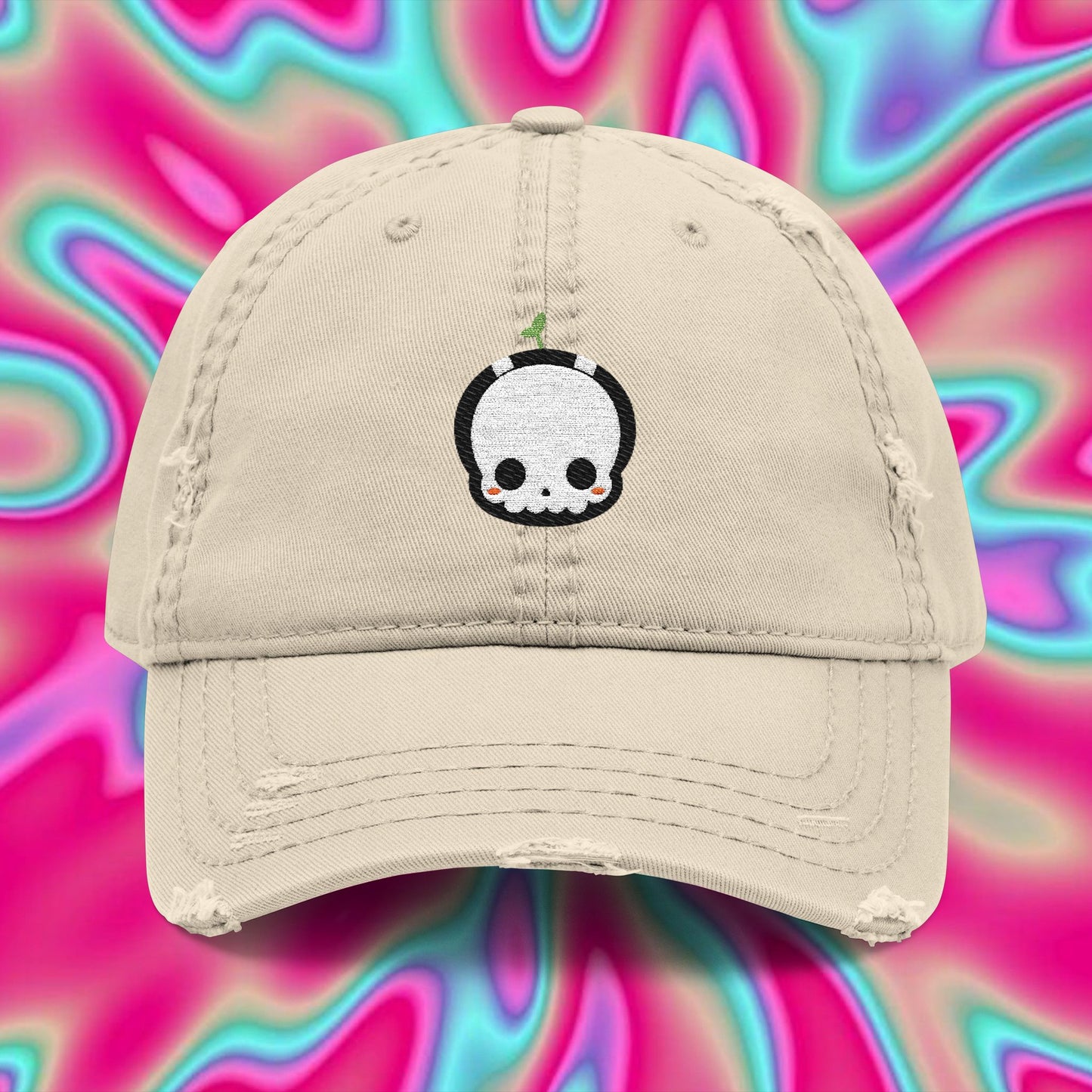 Ghost Sprout Embroidered Dad Hat — Call of Duty MW2 Inspired