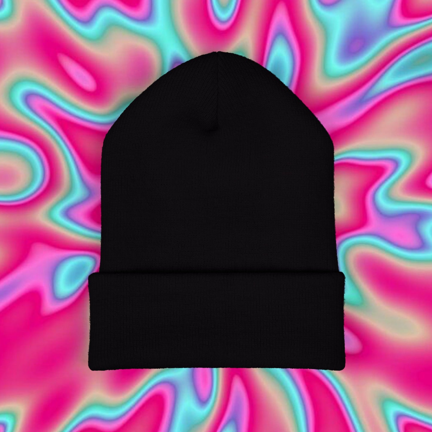 Embroidered 'Your Darling' Cuffed Beanie — Trendy Pink Script Knit Hat