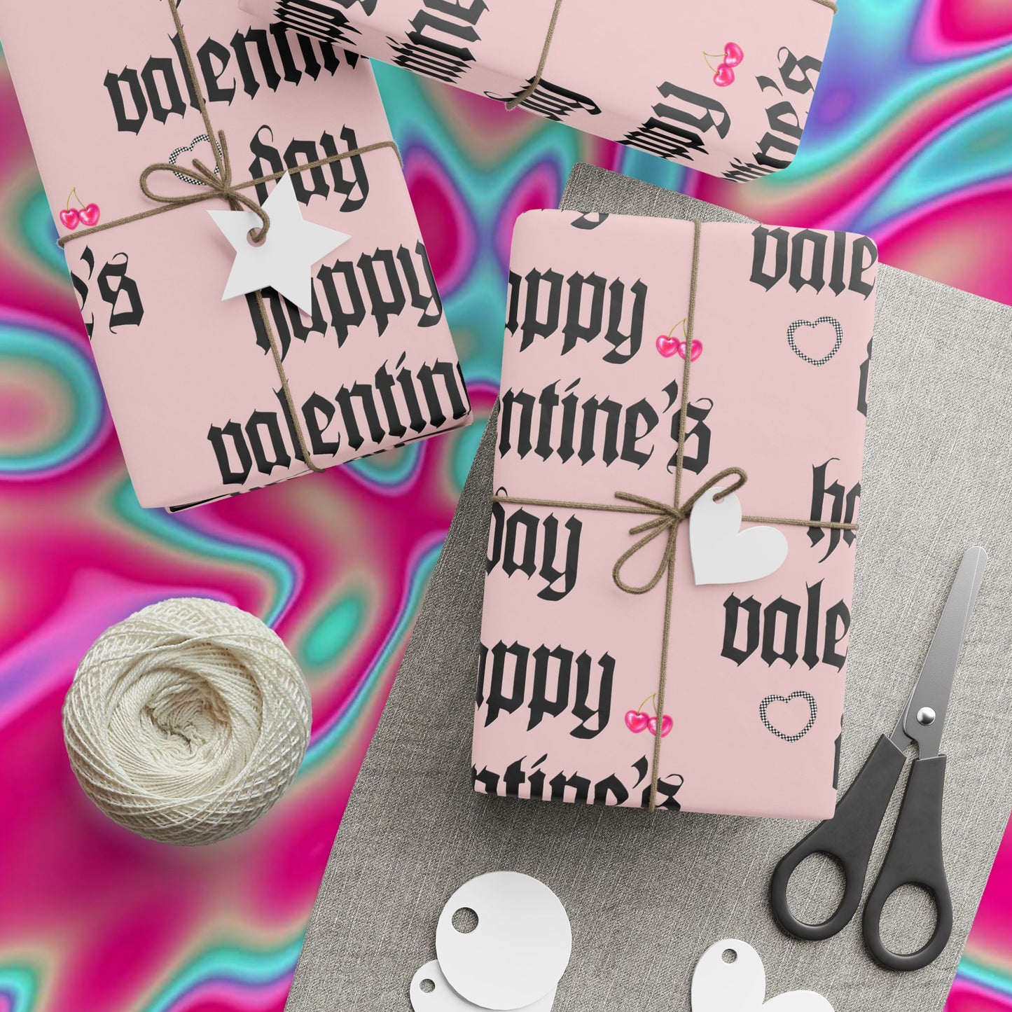 Valentine's Day Wrapping Paper – Romantic Gift Wrap for Valentine's Gifts