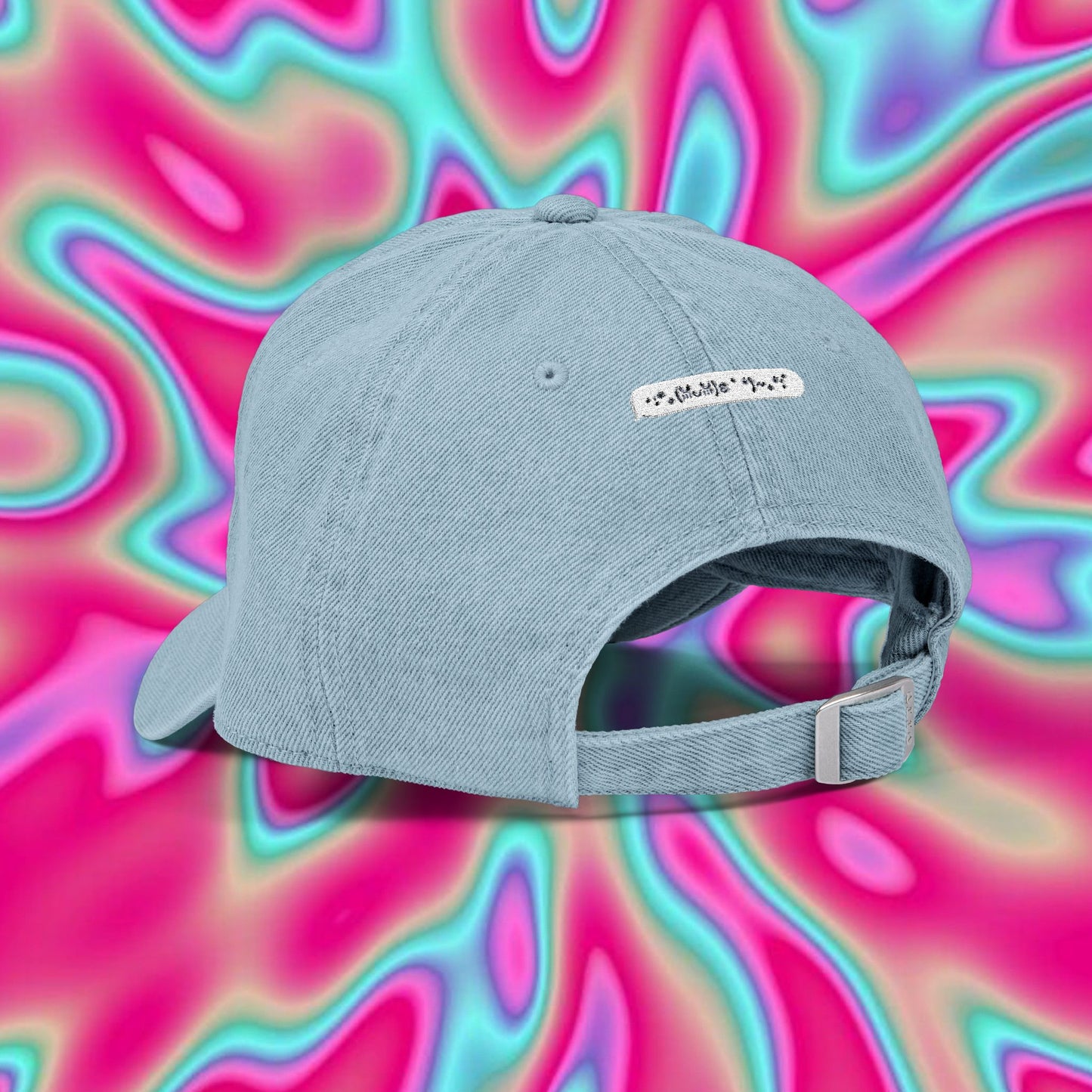 Denim Hat — Embroidered "2000s" Retro Dad Cap