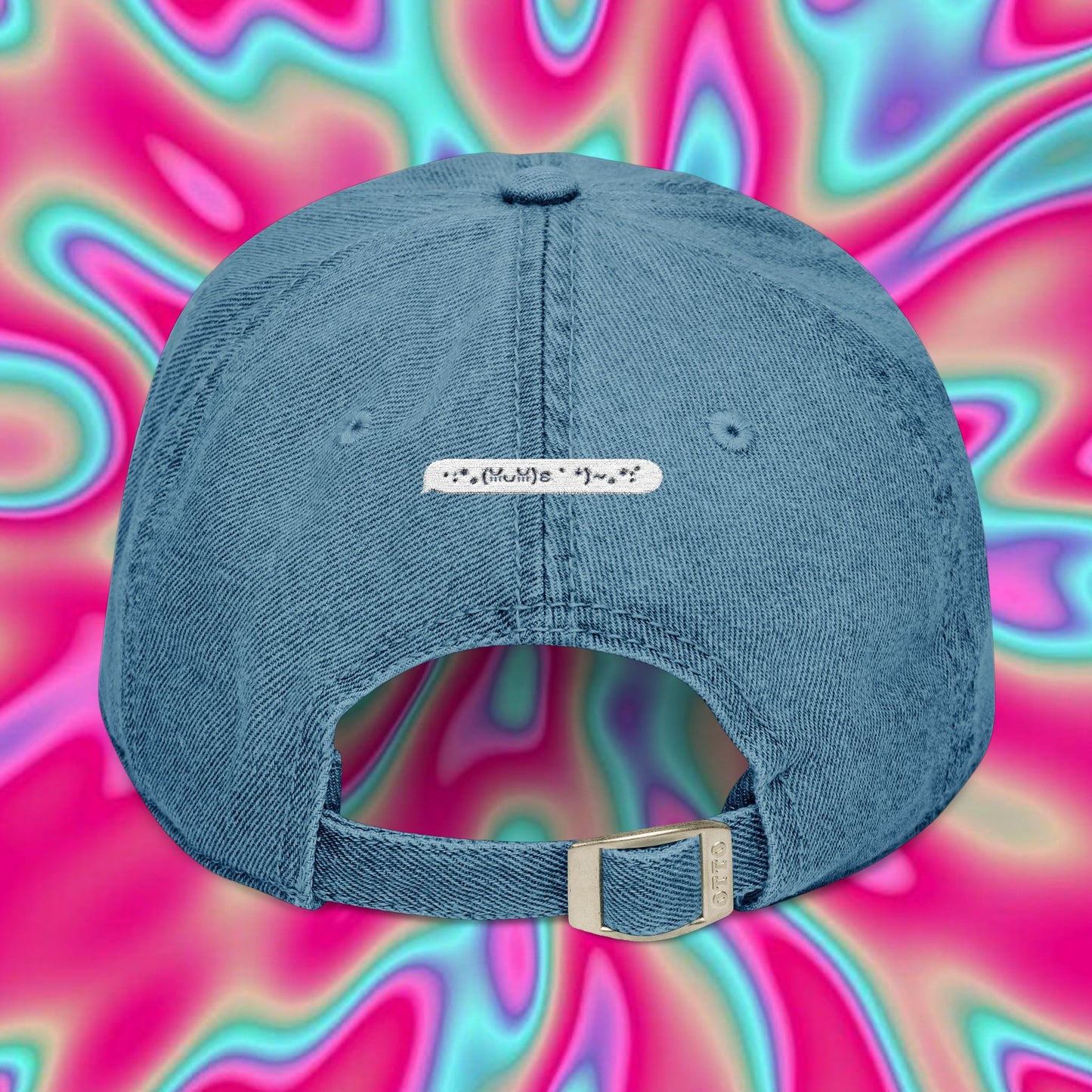 Denim Hat — Embroidered "2000s" Retro Dad Cap