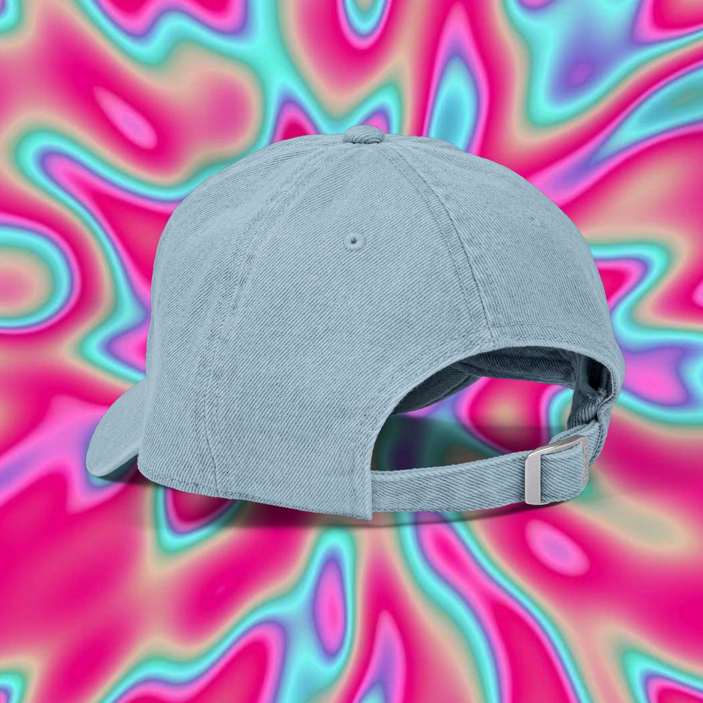 Terra Embroidered Denim Hat – Earth Graphic Adjustable Cap