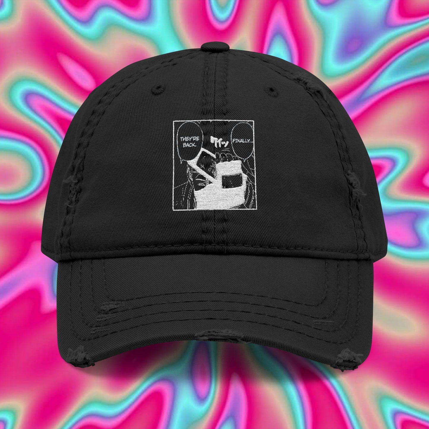 Kakashi Manga Panel Dad Hat (Distressed Embroidered)