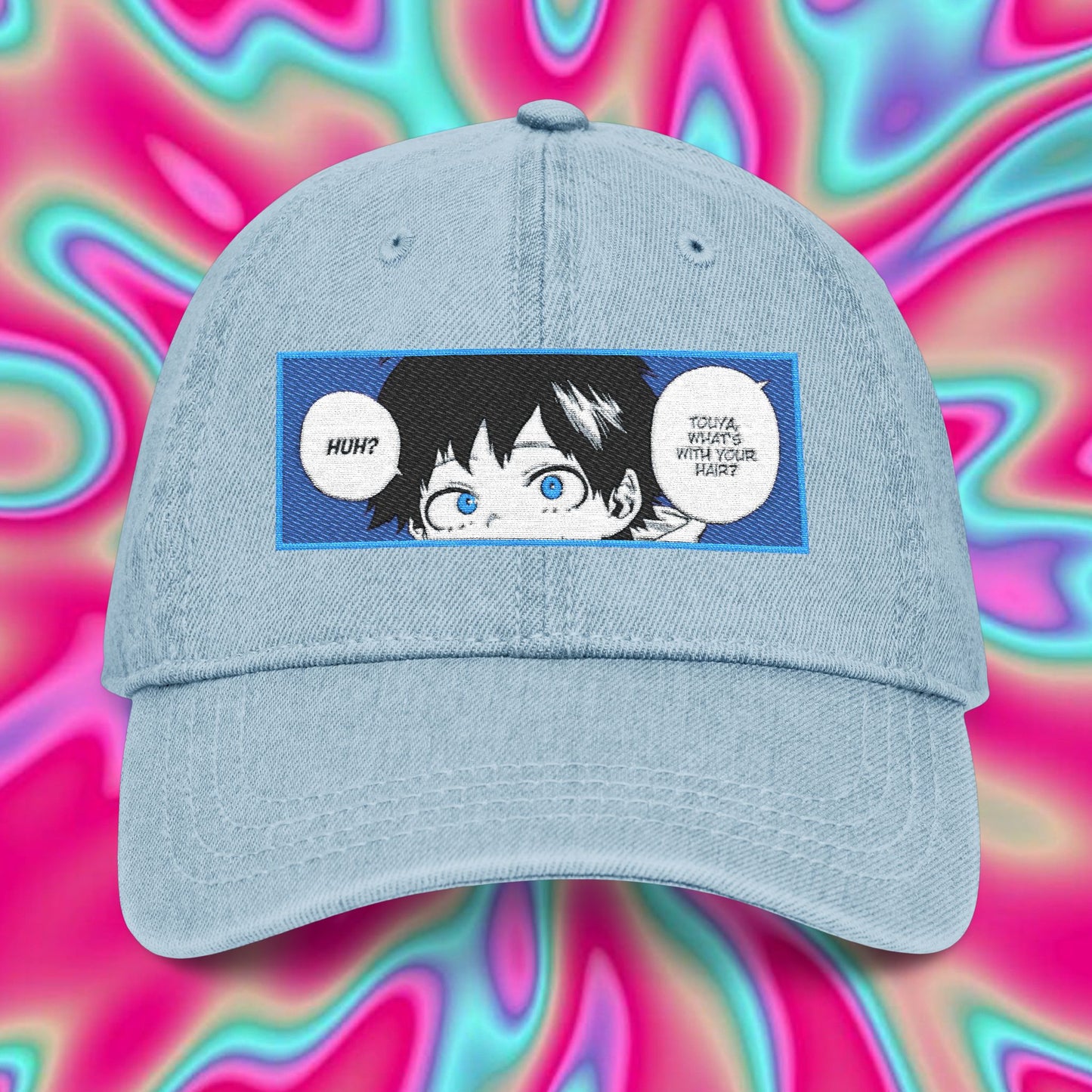 My Hero Academia Dabi Flashback Embroidered Denim Hat