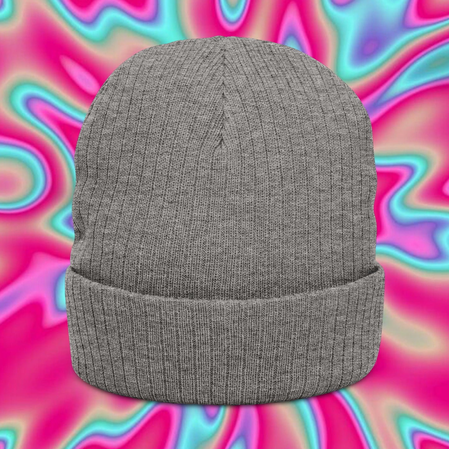 Embroidered 'Bunnies' Ribbed Knit Beanie — Cozy Streetwear Winter Hat