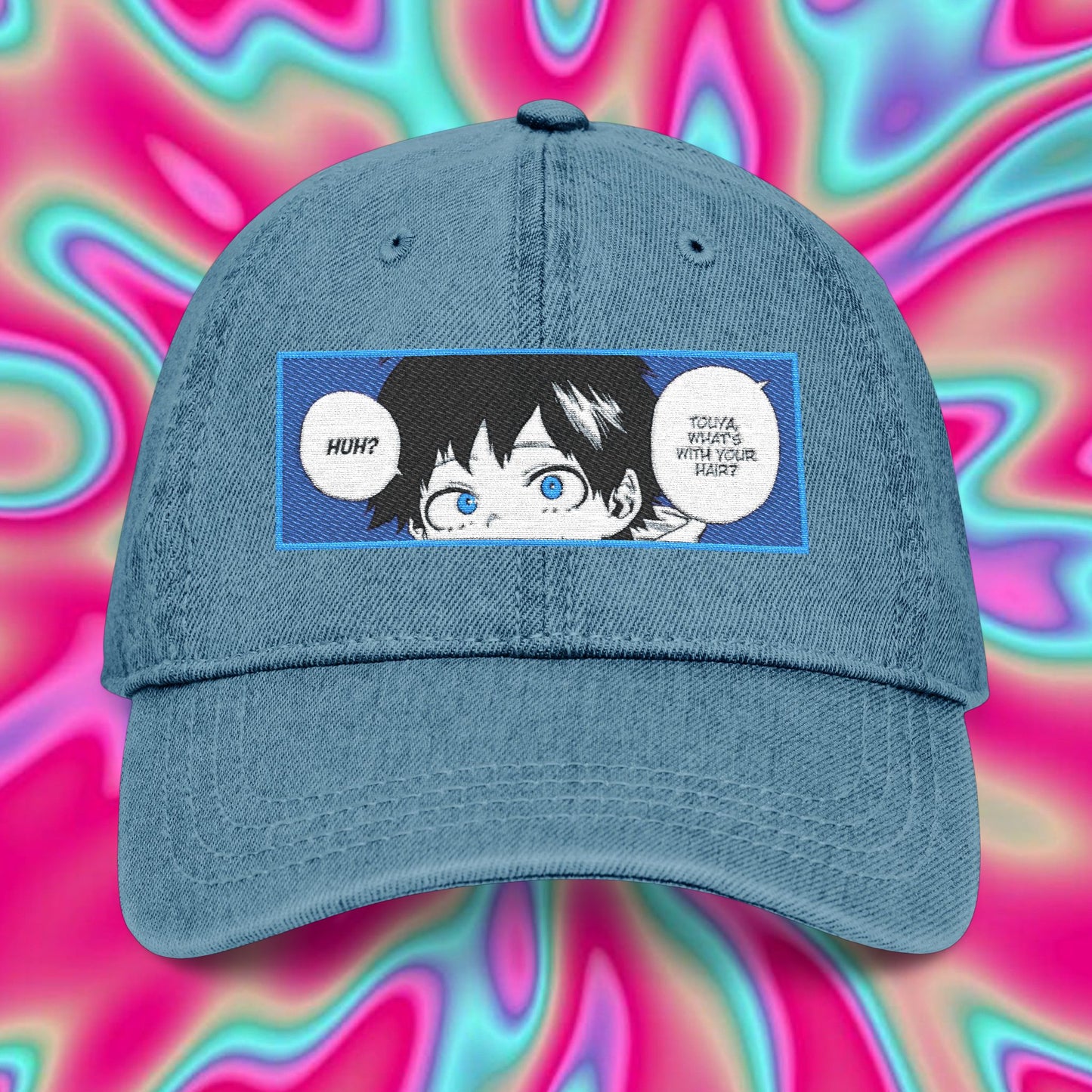 My Hero Academia Dabi Flashback Embroidered Denim Hat