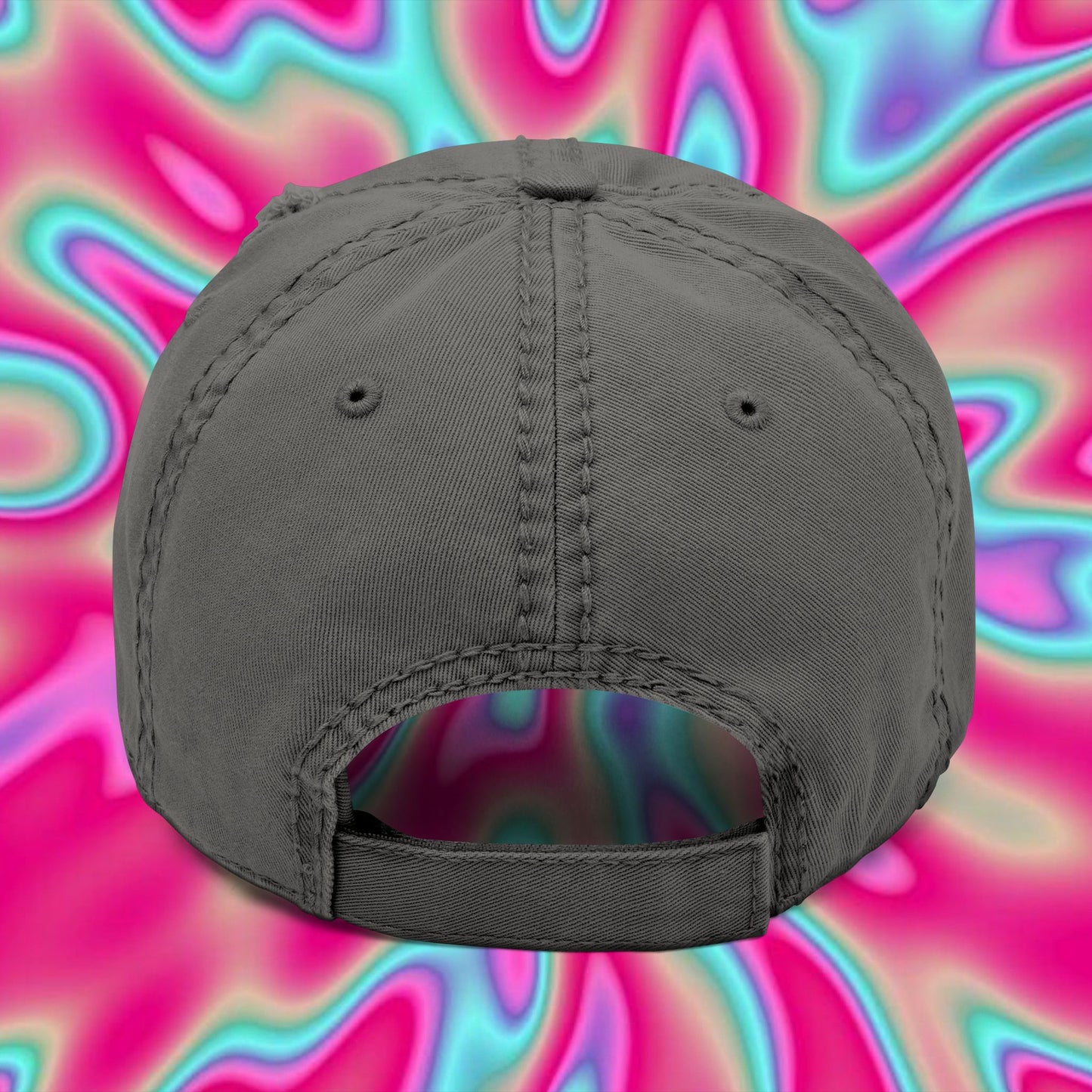 Coffee Fiend Embroidered Dad Hat — Distressed Coffee Lover Cap